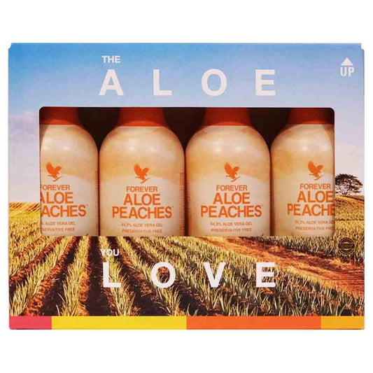 ALOE 4 PACK- PEACHES - Forever Care