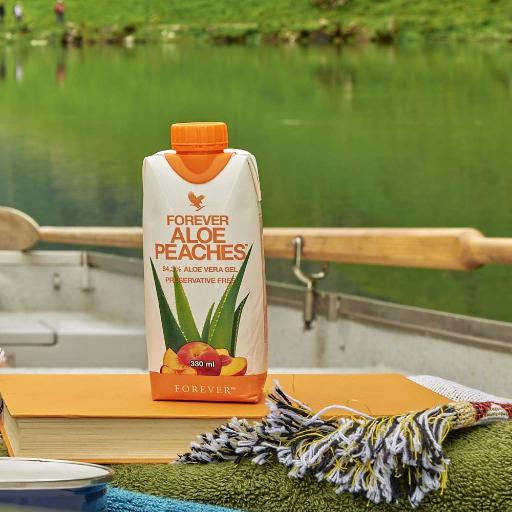FOREVER ALOE PEACHES 330ML 12 PACK - Forever Care