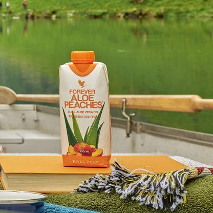 FOREVER ALOE PEACHES 330ML 12 PACK - Forever Care
